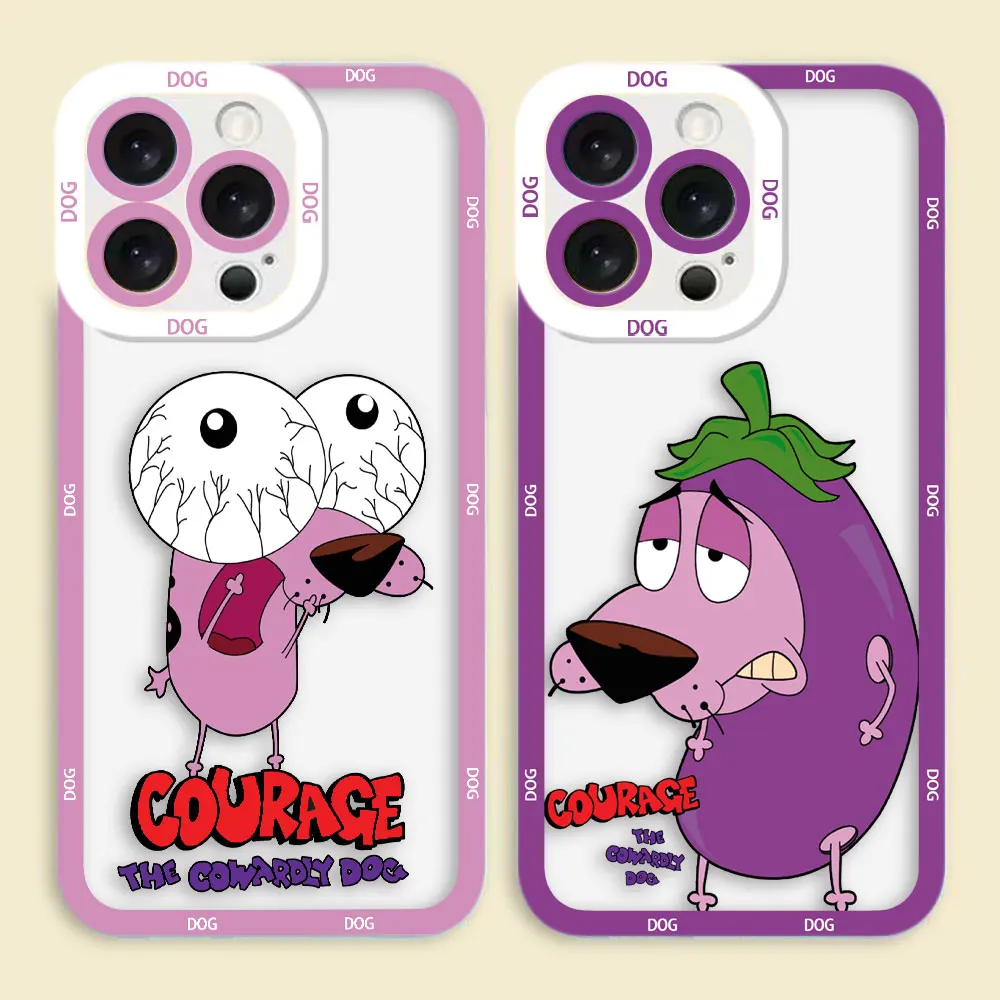 

Courage Cowardly Dog Clear Phone Case For Samsung Galaxy S26 S25 S24 S23 S22 S21 S20 FE S10 PLUS S30 S11 S11E ULTRA EDGE Case