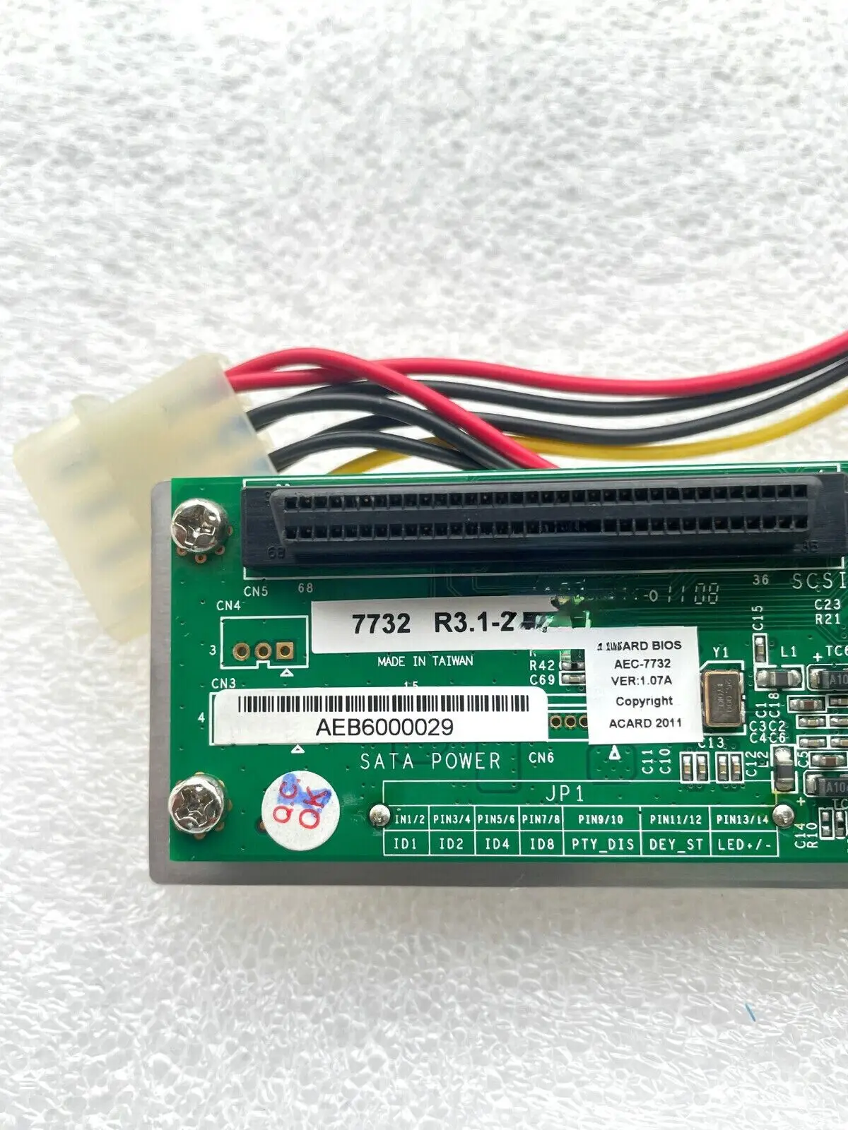 Imagem -03 - Ultra Scsi para Sata Adaptador Ponte para Sata Odd Acard-aec7732