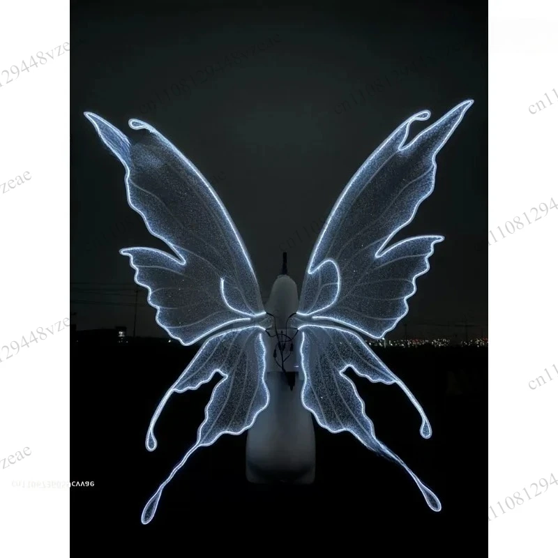 Remote Control Bionic Butterfly Flapping Wing Aircraft Easy Electric glowing fairy butterfly wings Stage Performance