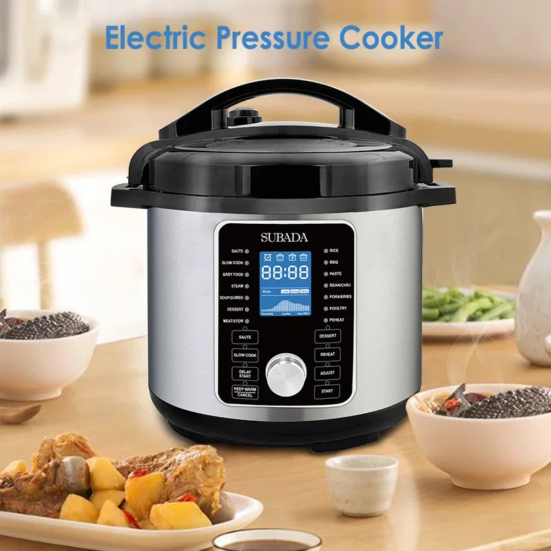 Smart Multi Functional High Quality Commercial Household Electric Pressure Cooker Stainless Steel Housing 6L Rice Cooker