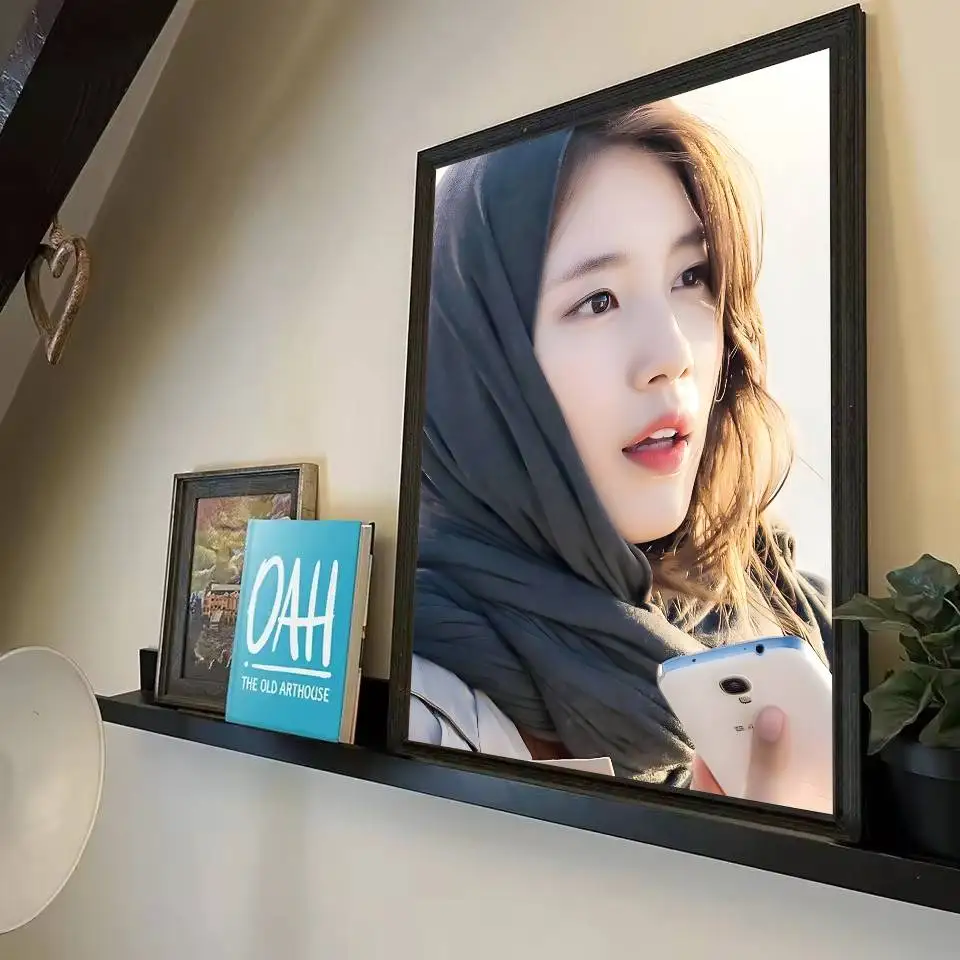 ملصق فني على شكل نجمة Suzy Bae Sue Ji مع مطبوعات هدية تزيين غرفة النوم وغرفة المعيشة