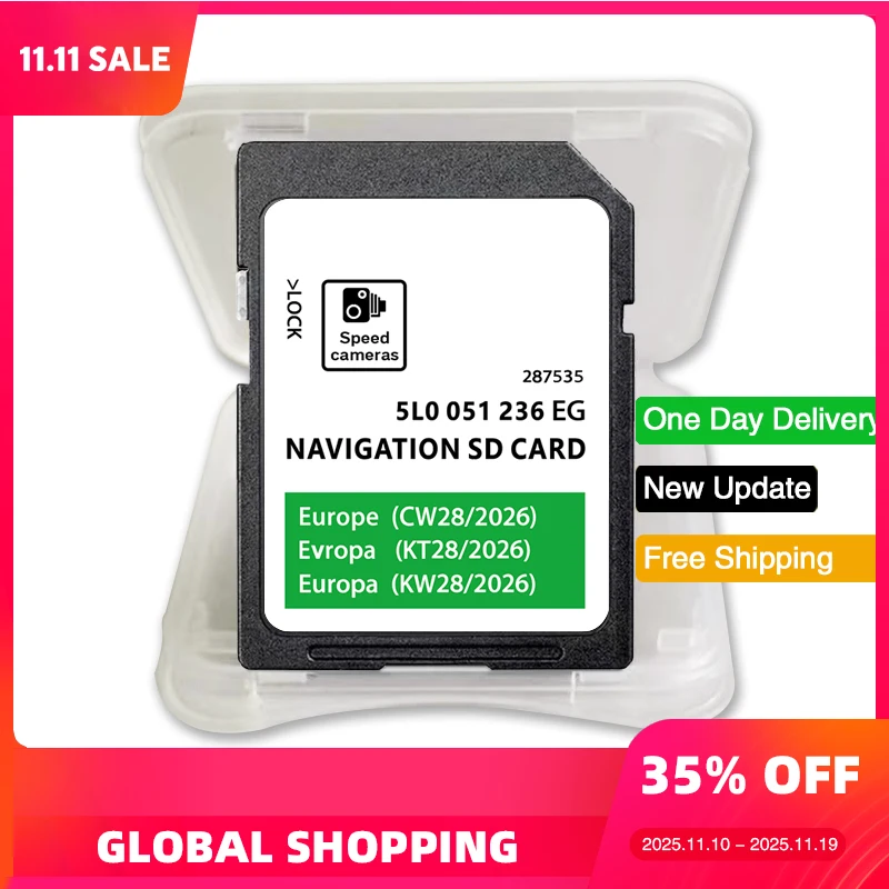 

GPS Sat Nav for Skoda Octavia Superb Fabia Rapid Amundsen Navigation SD Card 2026 Navi Update Full Map UK EU