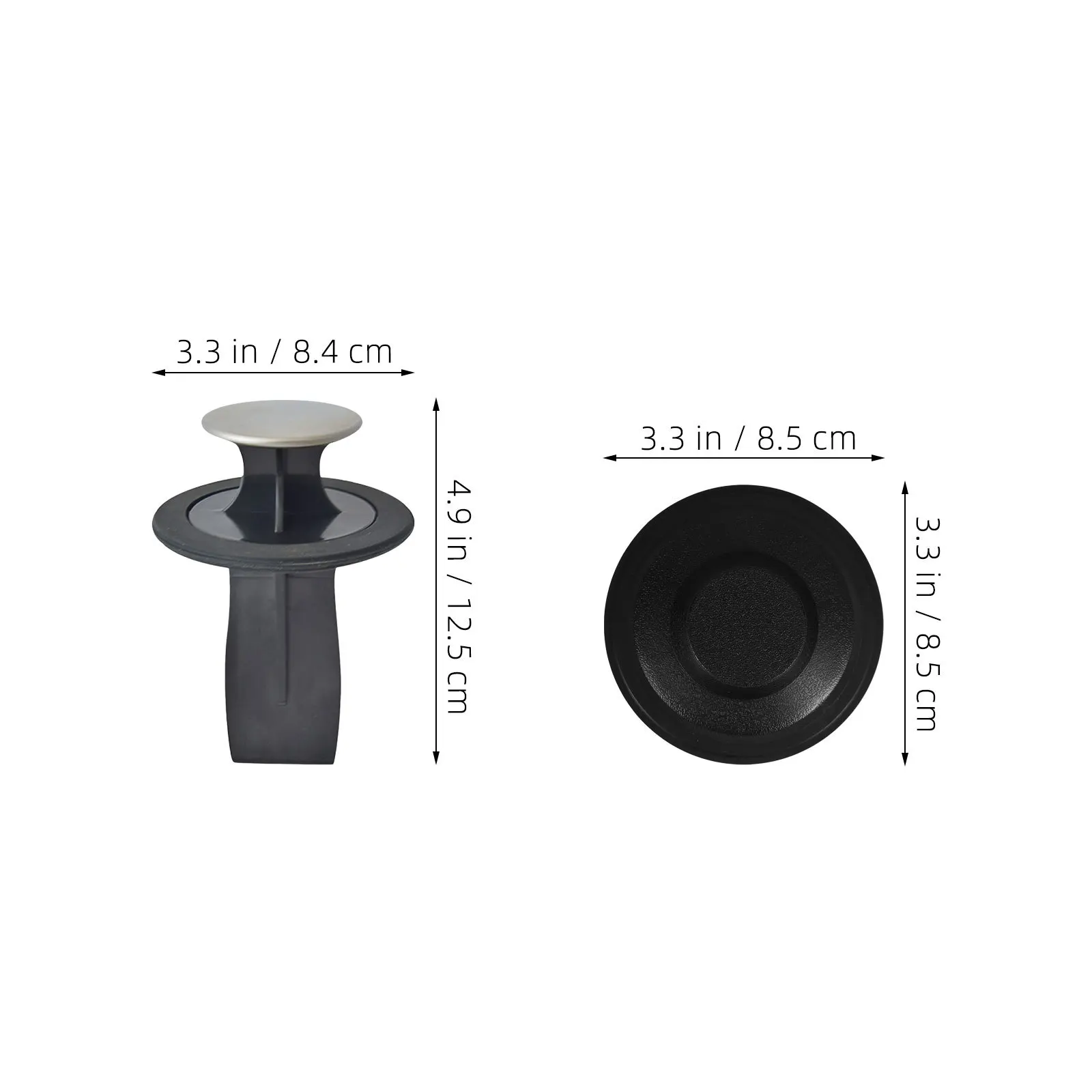 1 Set Water Pool Accessories Black Rubber Kitchen Sink Stopper Replacement Universal Drain Plug For Garbage Disposal Round Grip