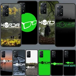 Korda Fishing Tackle Phone Case For Xiaomi Redmi Note 12 11 Pro Plus 12S 11E 11T 11S 10 10S 9S 9T 4G 5G 9 8 8T 7 6 5 Pro Cover