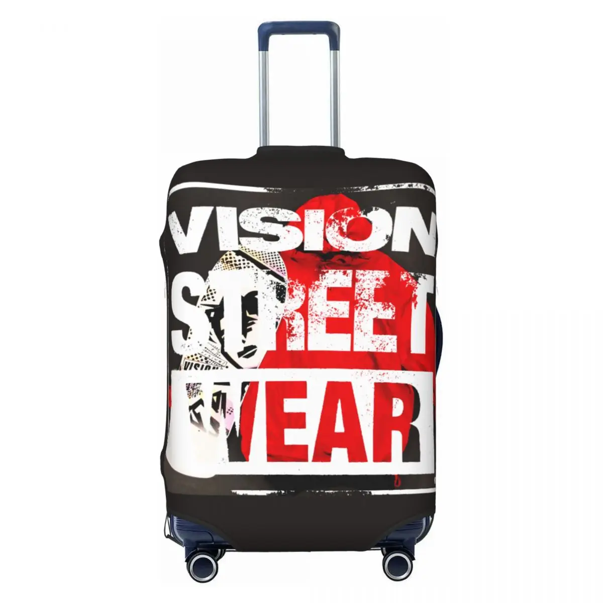 

Стильный чехол для чемодана Custom Cool Vision Street Wear, милый защитный чехол для чемодана, подходит для размеров 18-32 дюйма.