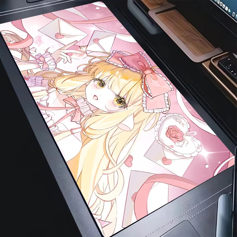 Anime Chii Mouse Pad XXL Large Non-Slip Gaming Desk Mat Laptop Keyboard Tray Office PC Chobits HD Print Black