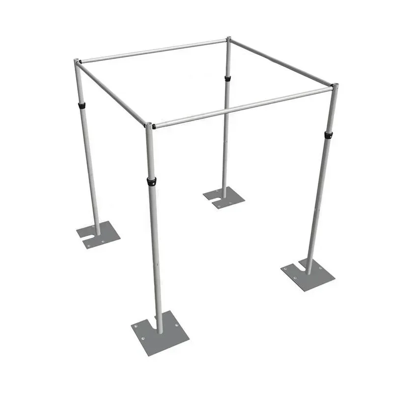 Spot aluminum tube bracket adjustable square curtain frame telescopic decorative arch outdoor wedding valance frame
