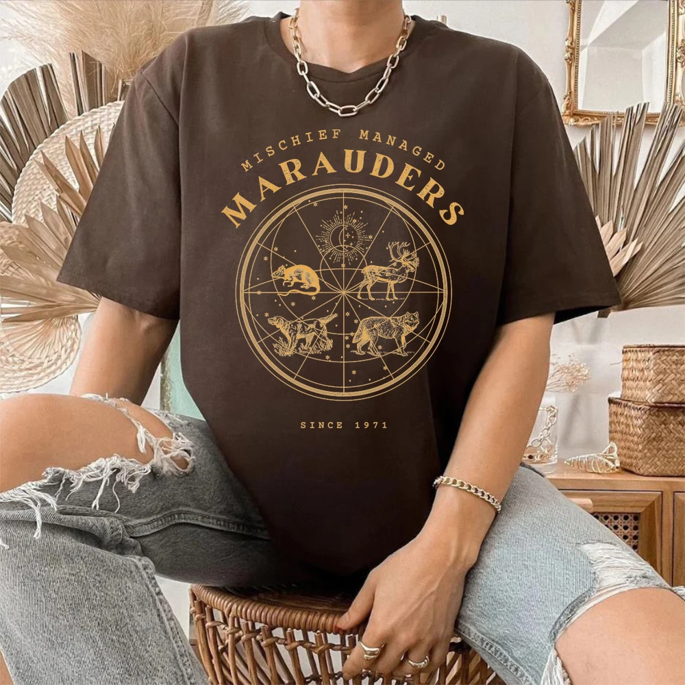 Mischief Manage Shirt The The Marauders Hp Wizarding School T-shirt Fandom Booktok Bookish Merch Wizard Halloween Tops Fans Gift