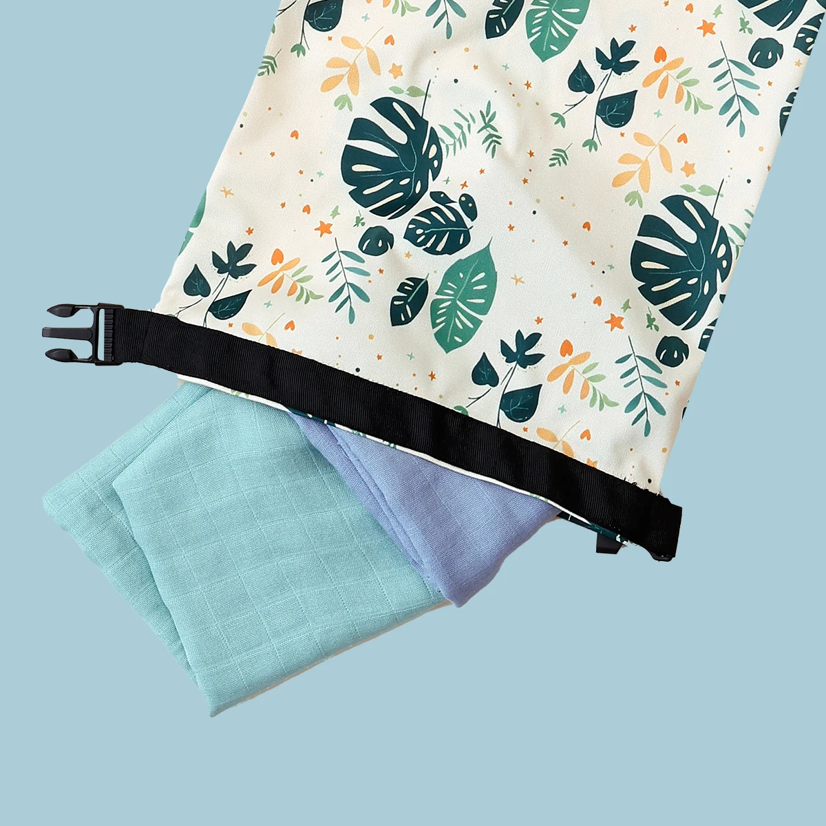 Elinfant 1 Stück 100 % Polyester-Steckdosen-Aufbewahrungstasche, waschbar, wiederverwendbar, großes Fassungsvermögen, Nass- und Trockentasche, Baby-Aufbewahrungstasche, Reisetasche für Babys