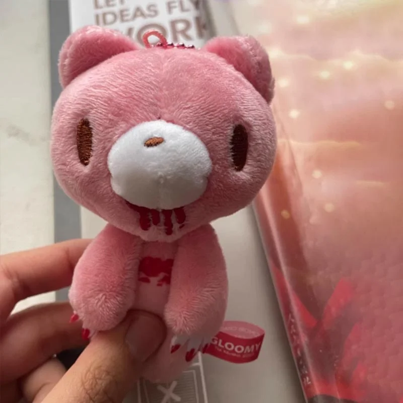 Kawaii Plush Keychain Stuffed Animal Keyring with Detachable Hook Plush Toy Key Ring Backpack Charm Decor Wallets Accessory Gift