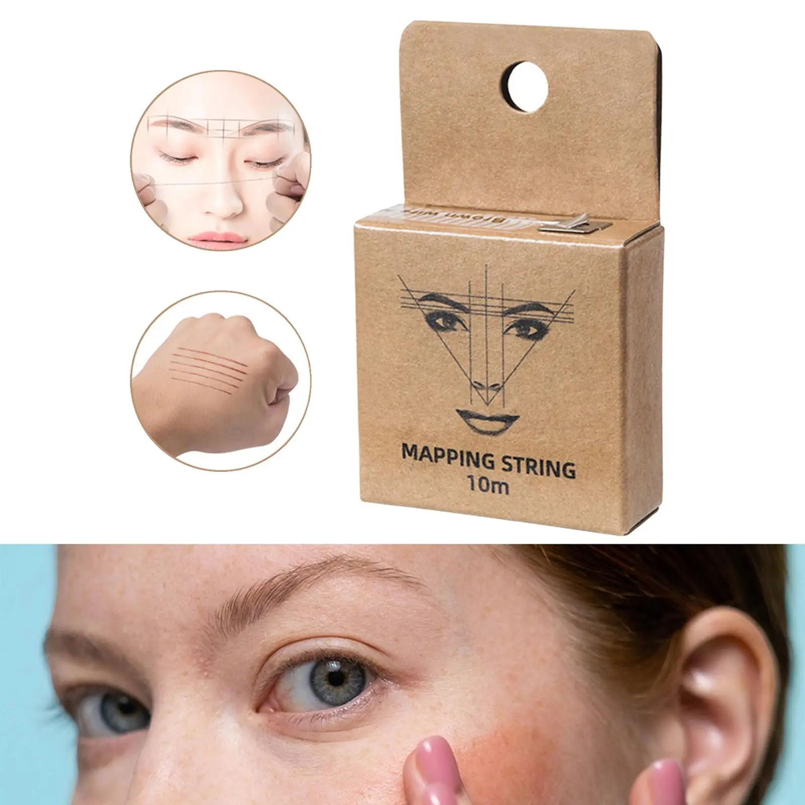 Mapping String Brown Ink Make Up Position Measuring Tool Liners