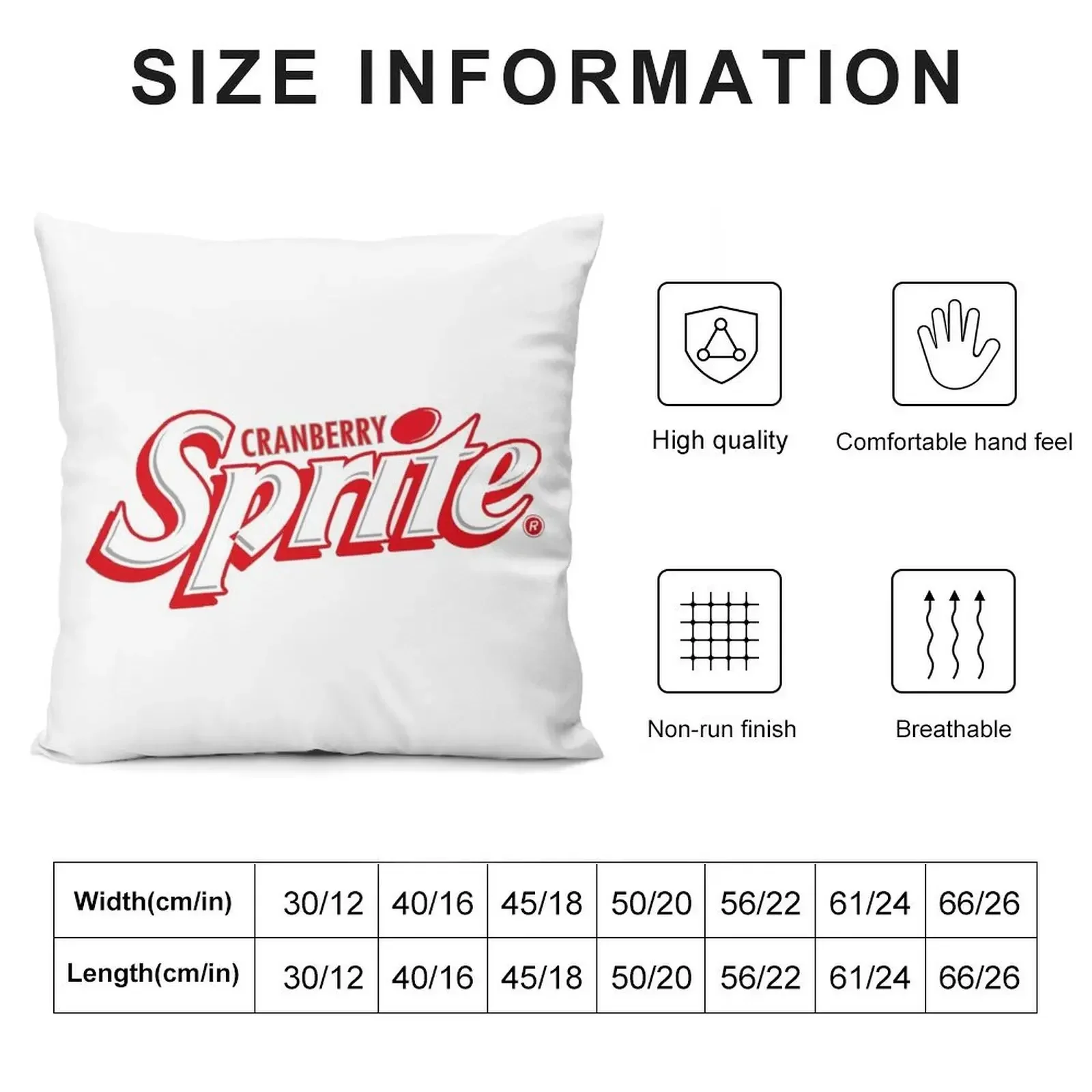 Sprite Cranberry Throw Pillow pillowcases for sofa cushions Cushions Cover Pillow Cover pillow