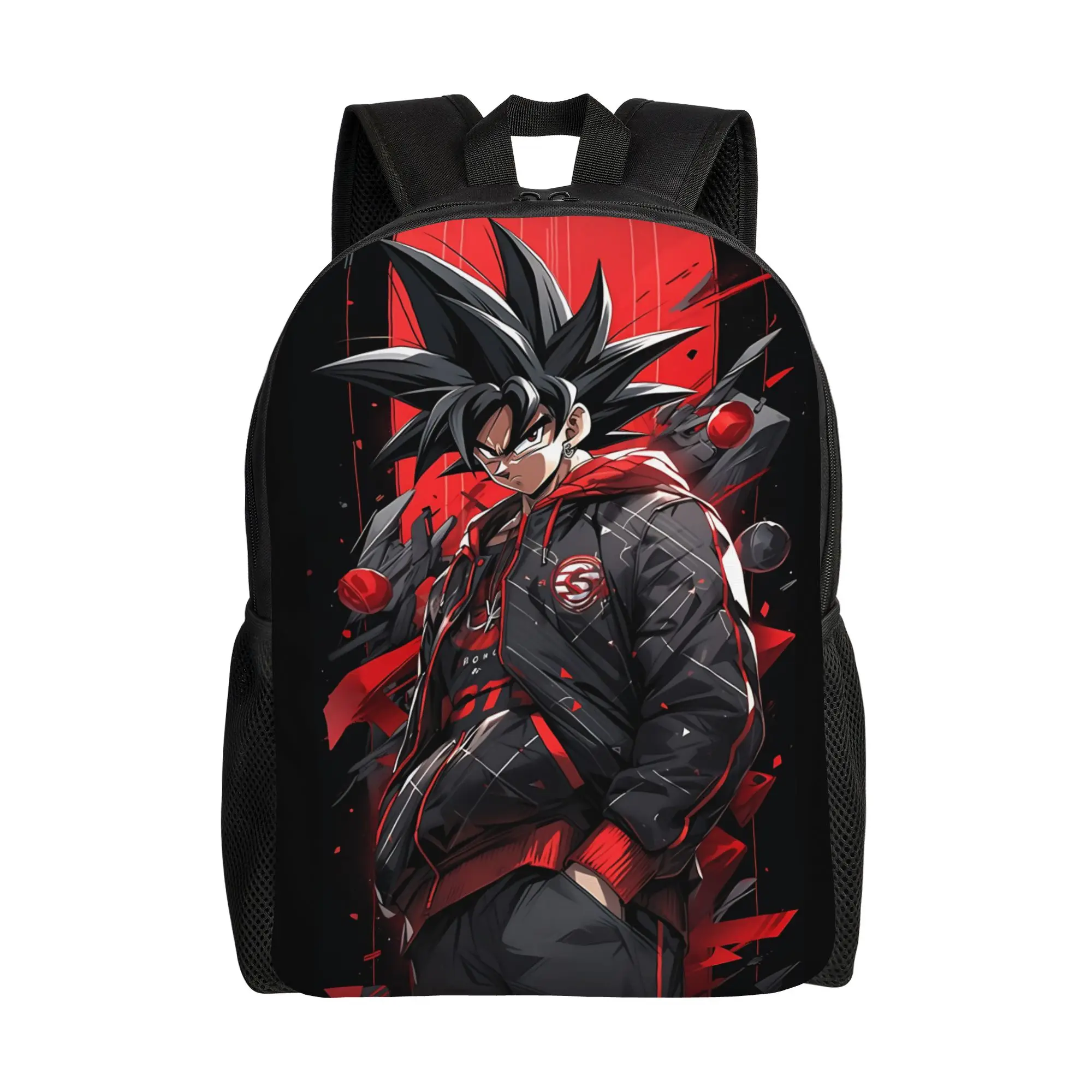 

Fashion Backpacks Dragon Ball Black Goku mochila funko Portable Outdoor Zipper Closure Rucksack