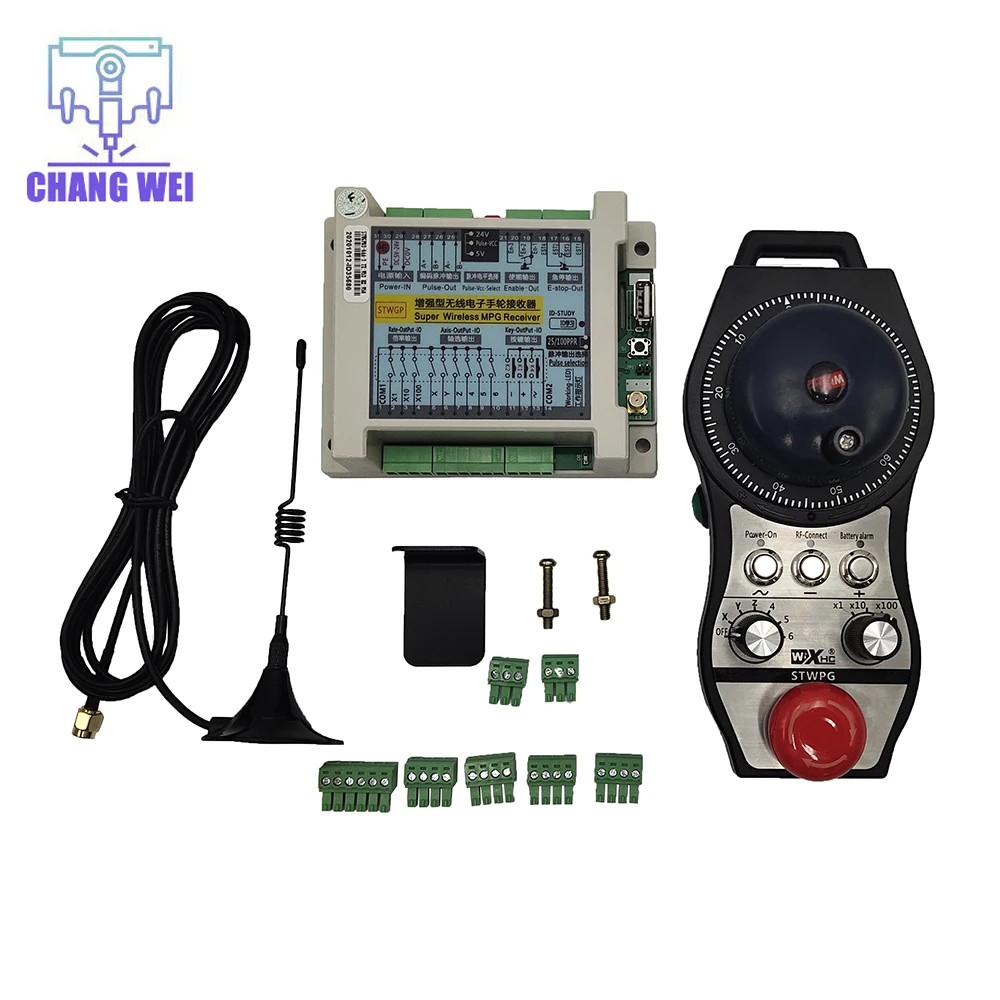 STWGP General 6 Axis Wireless Electronic MPG Manual Pulse Generator Support MITSUBISHI, SIEMENS, FANUC, FAGOR, NUM, LNC, FUTURE