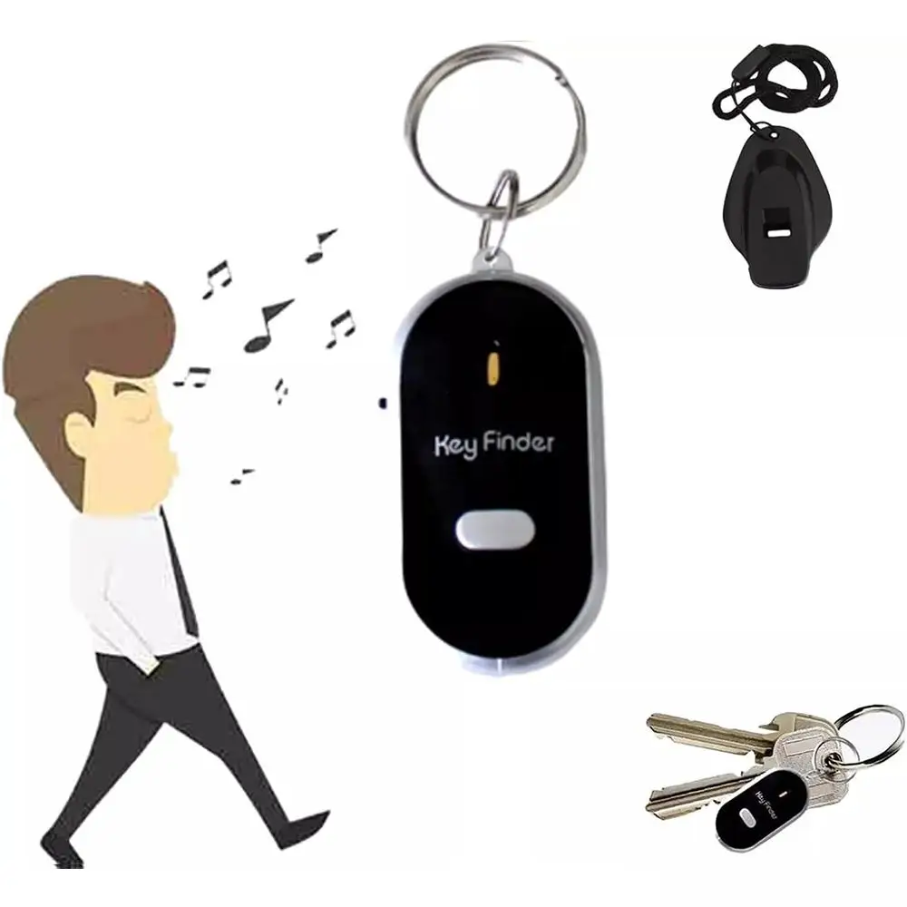 Practical Anti-Lost Keychain Finder with Wireless Whistle Sensor for Easy Searching and As Gift