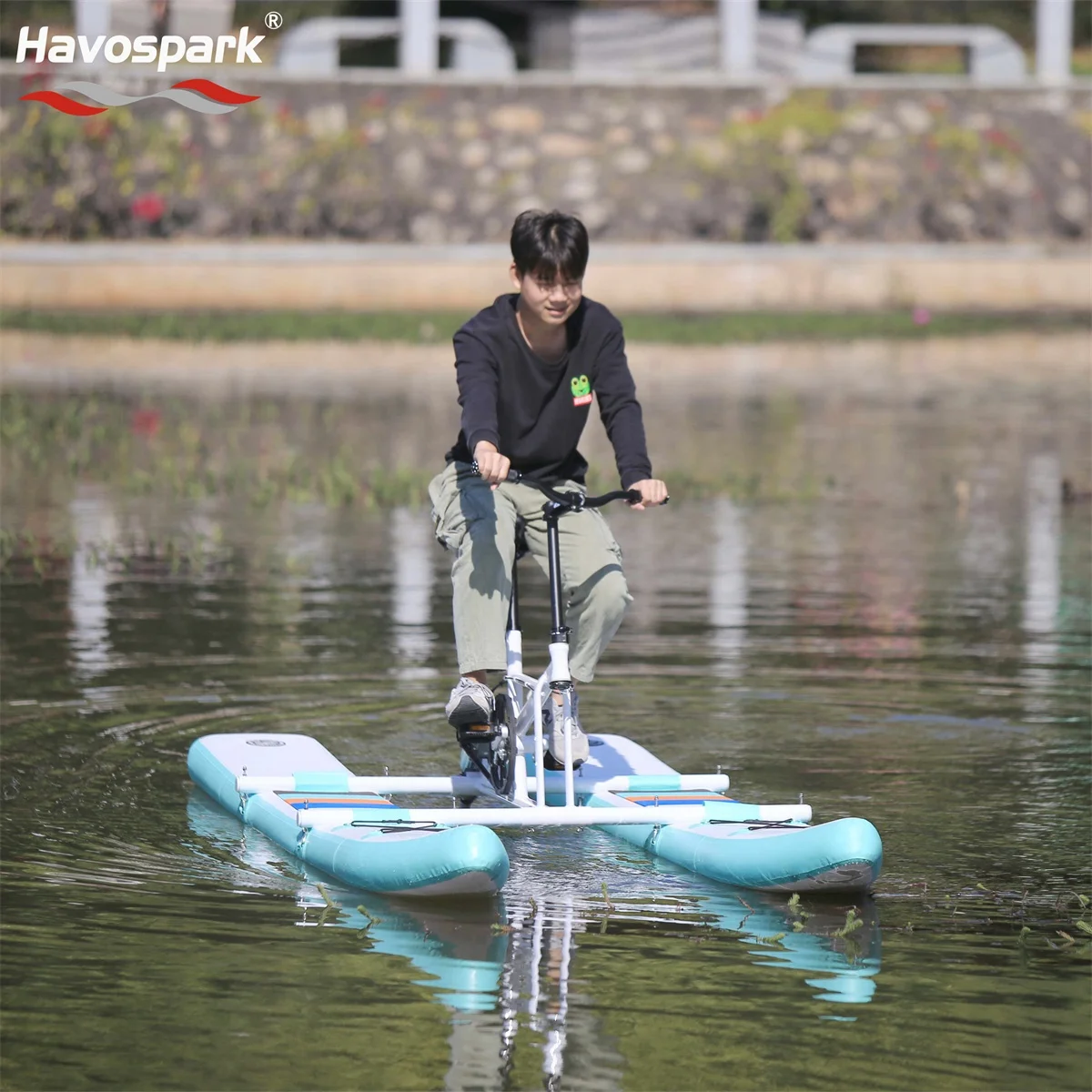 Bicicleta acuática para conducción al aire libre para parques acuáticos, mares, lagos, diversión duradera para barcos