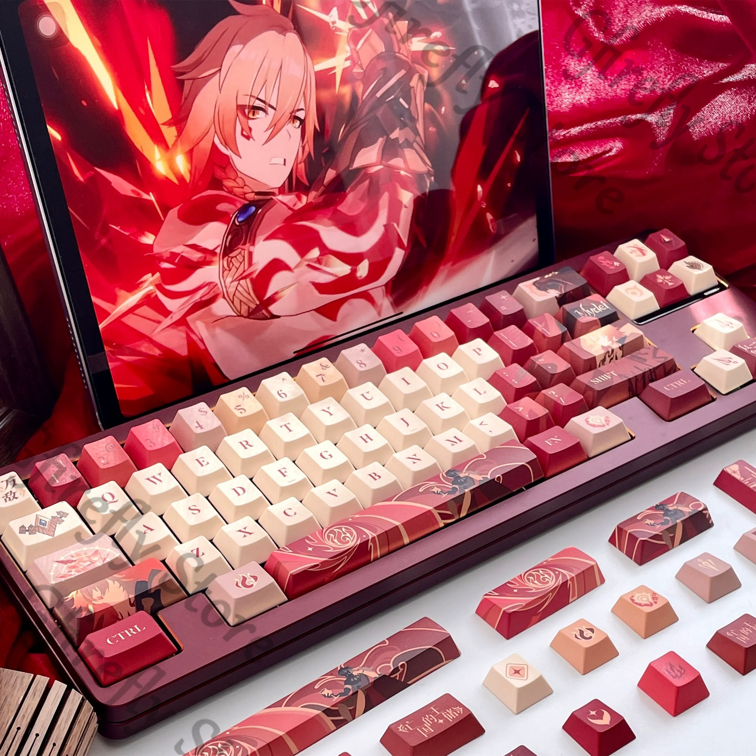 

Honkai: Star Rail Mydei Cosplay Keyboard Computer Keycaps Key Cap Anime Mechanical Engineering Collector's Edition Ornaments