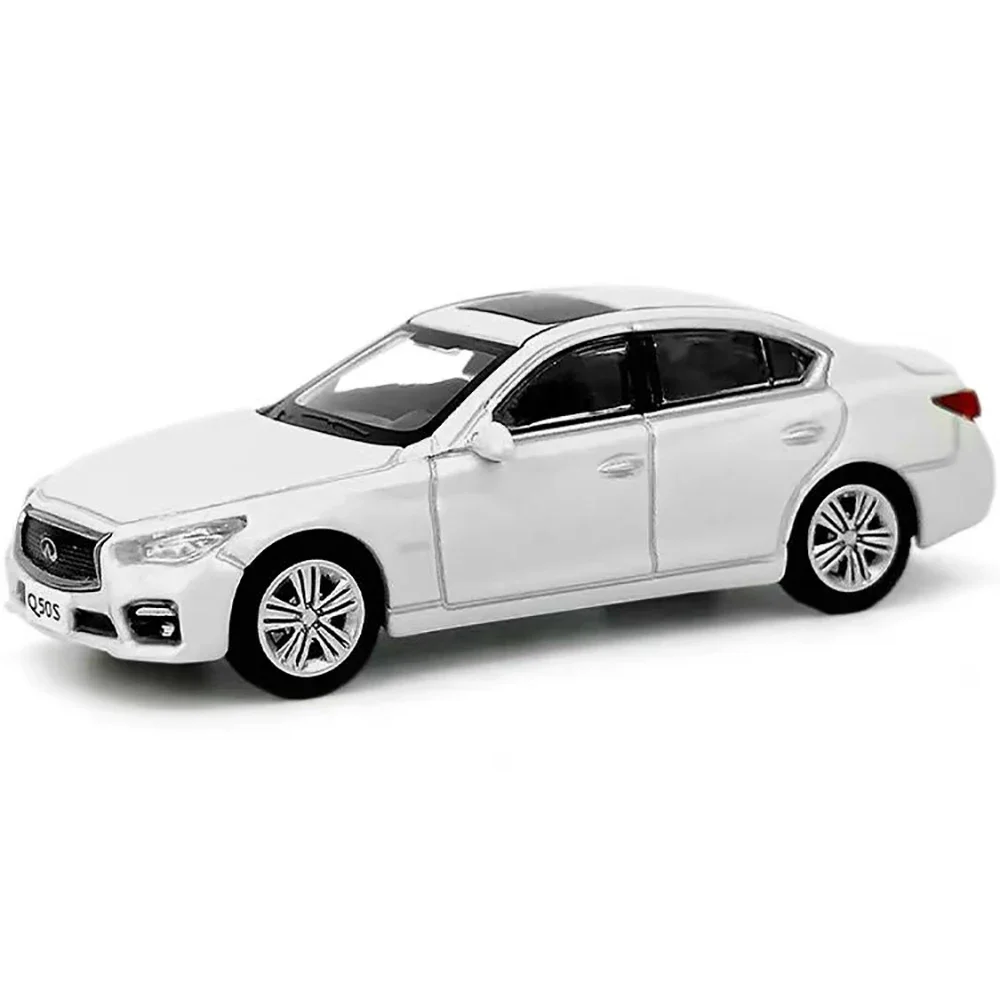 Original Diecast 1:64 Scale Infiniti Q50S Simulated Alloy Static Car Model Fan Collection Display Home Decoration Metal Ornament