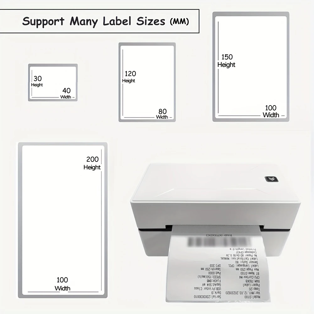 Marklife D100 Thermal Shipping Label Printer Compatible With PC And Smartphone Shipping Labels Barcode Label Thanks Labels Jar