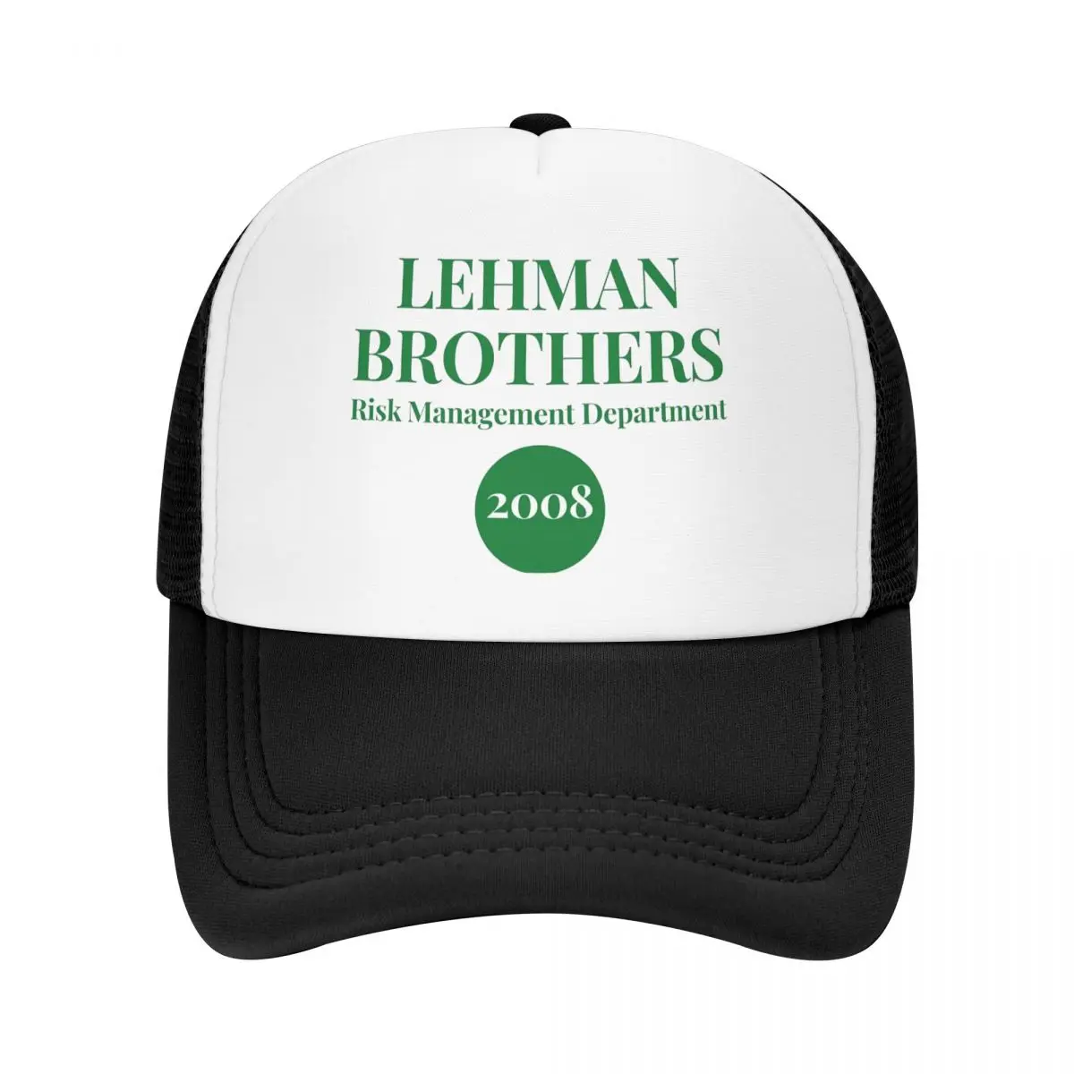 

Lehman Brothers Risk Management Department 2008 Mesh Foam Hat Stylish Unisex Breathable Mesh-back Baseball Cap Adjustbale