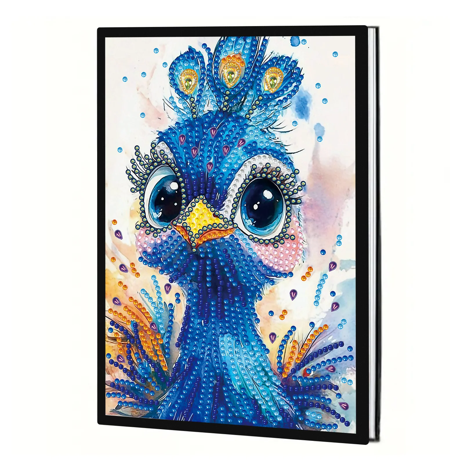 

Наборы блокнотов для рисования с бриллиантами для взрослых, блокнот с синим павлином специальной формы, алмазные художественные точки для творческого офиса, художественный подарок