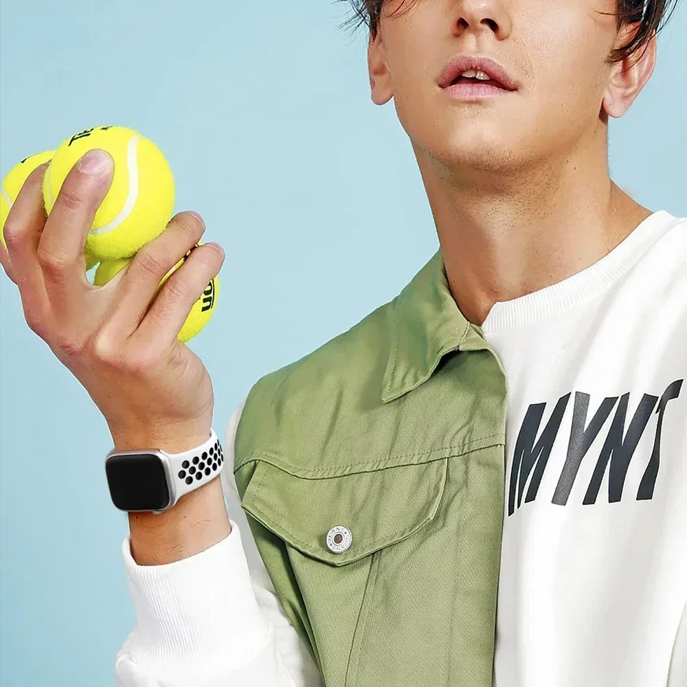 حزام رياضي لساعة أبل الترا 49 مللي متر 44 مللي متر 45 مللي متر 38/40 مللي متر/41 مللي متر سيليكون فخر سوار كوريا iWatch سلسلة 8 7 6 4 5 3 9 SE