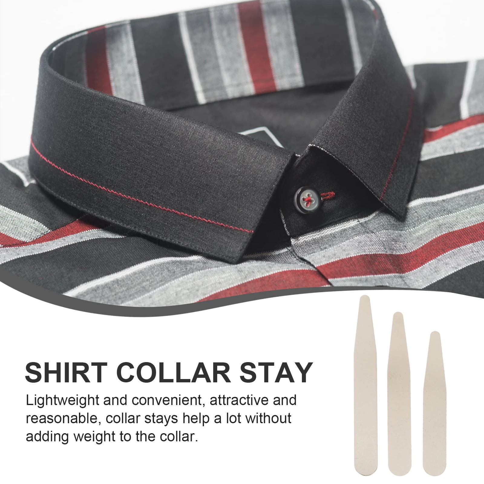 

36pcs Shirt Collar Stays for Men Dress Shirts Lightweight Support Inserts Comfortable Fit Accessories
