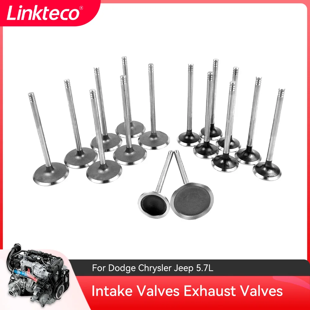 Demier 16 X Intake Valves Exhaust Valves For Dodge Chrysler Jeep 5.7L