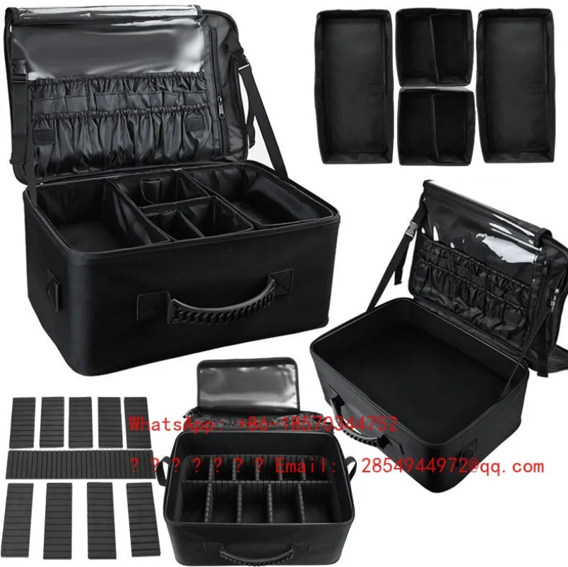 Height-up Large Baffle Cosmetic Bag Portable Large-capacity Follow-up Professional Beauty Salon Toolbox Box