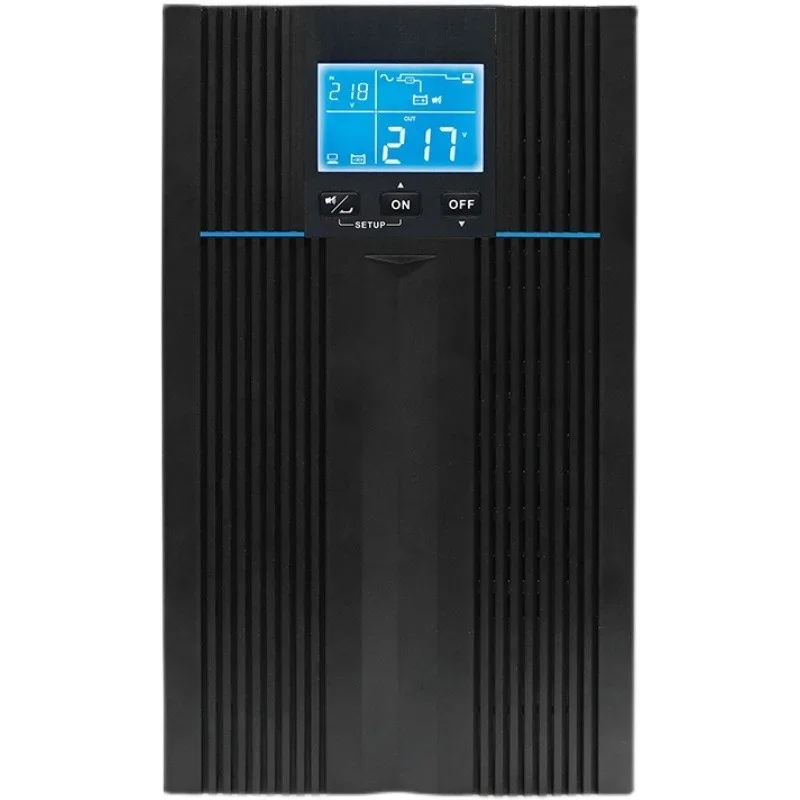 

Uninterruptible power supply regulated external battery