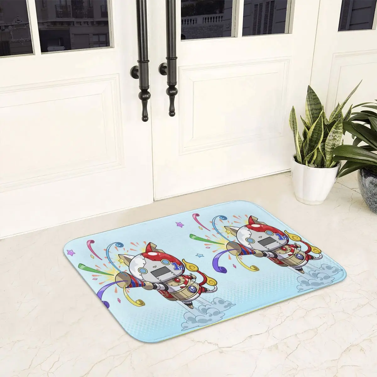 

Yo-Kai Watch Cartoon Game Anti-slip Doormat Floor Mat Carpet Rug for Kitchen Entrance Home Bathroom Living room Footpad Mats