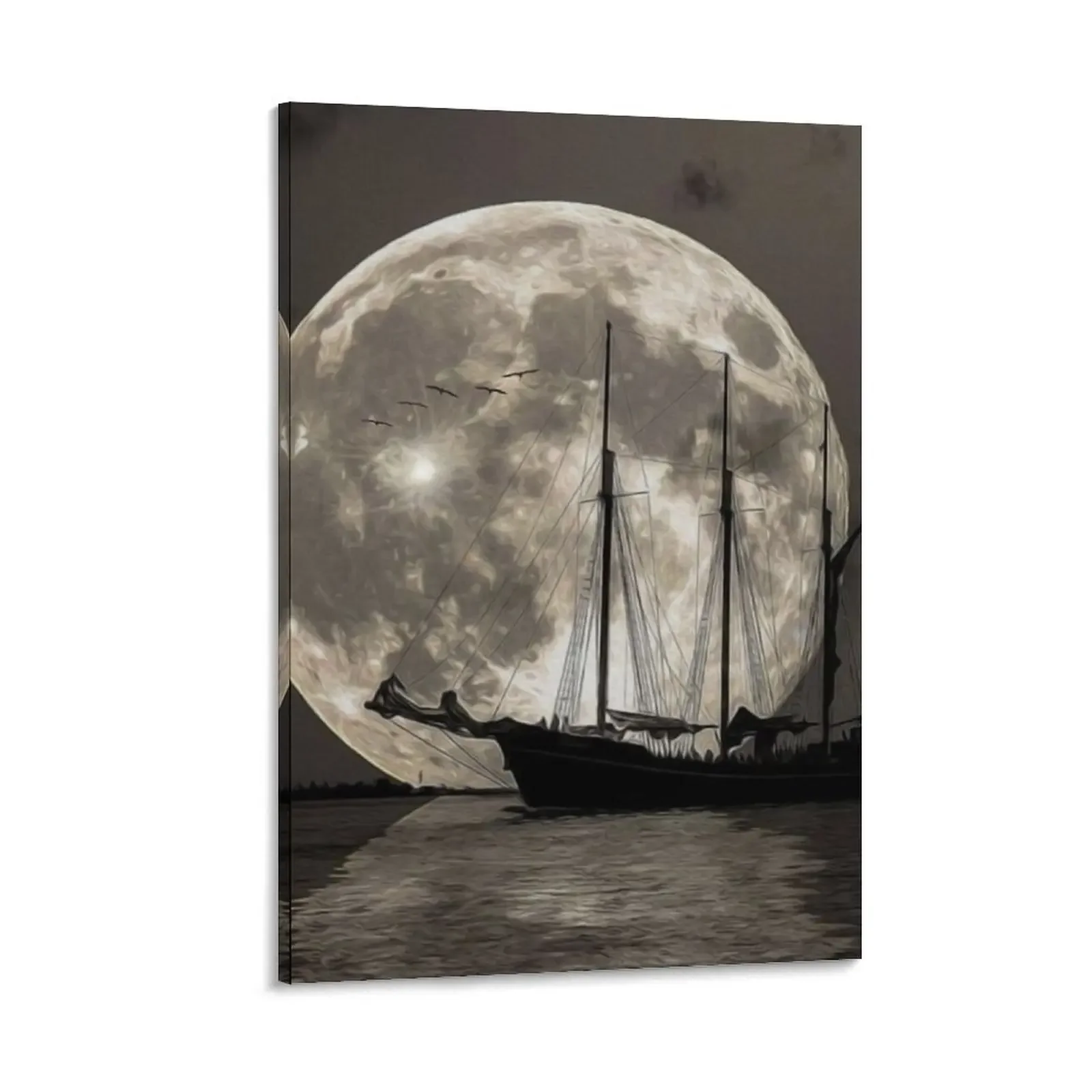 

SHIPS IN THE LAGOON Canvas Painting vintage home decor home decorations wall art canvas painting