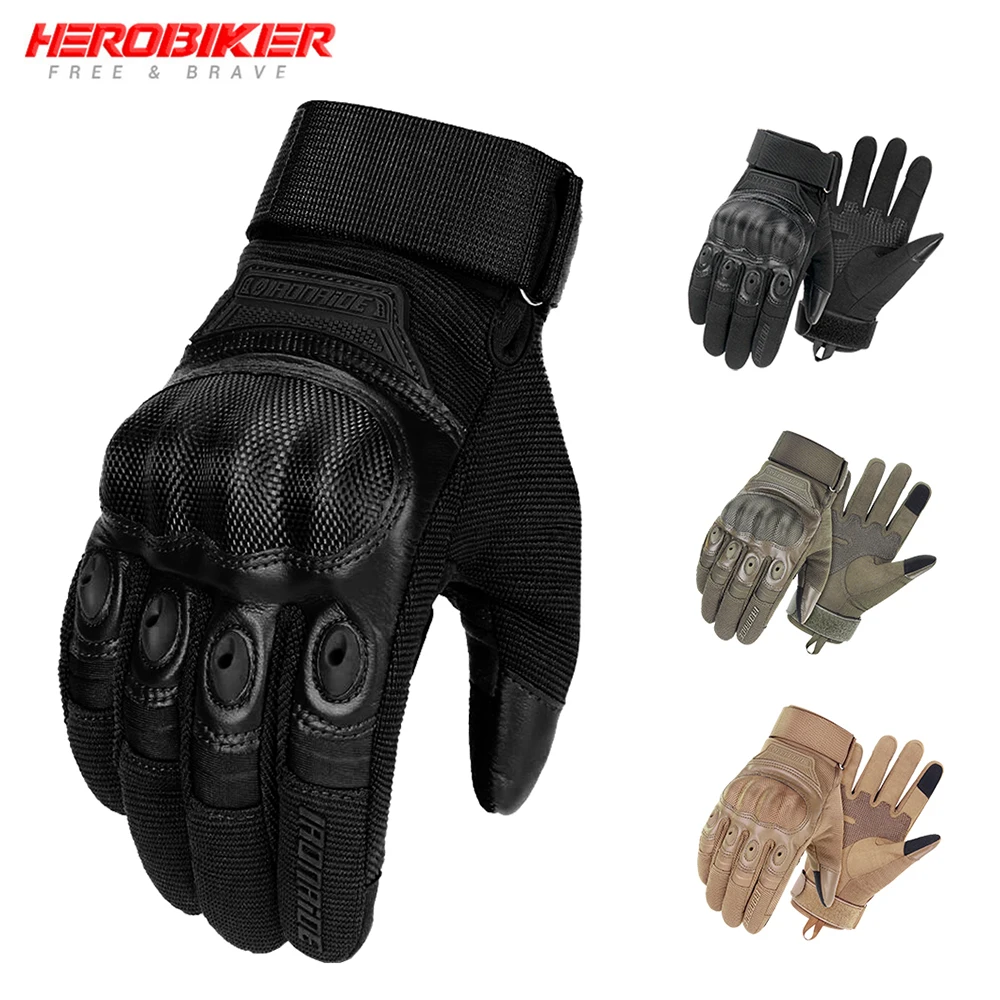 

Motocross Gloves Full Finger PU Leather Guantes Motorcycle Gloves Motorbike Touch Screen Gloves Racing Riding Protective Gear