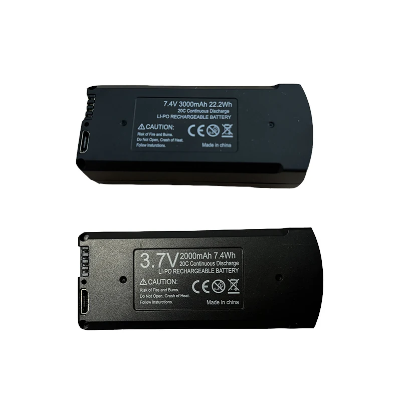 Original V168 Pro Max GPS Battery 7.4V 3000mAh V168 Dron 3.7V 2000mAh For V168 RC Quadcopter Spare Battery Parts Accessories
