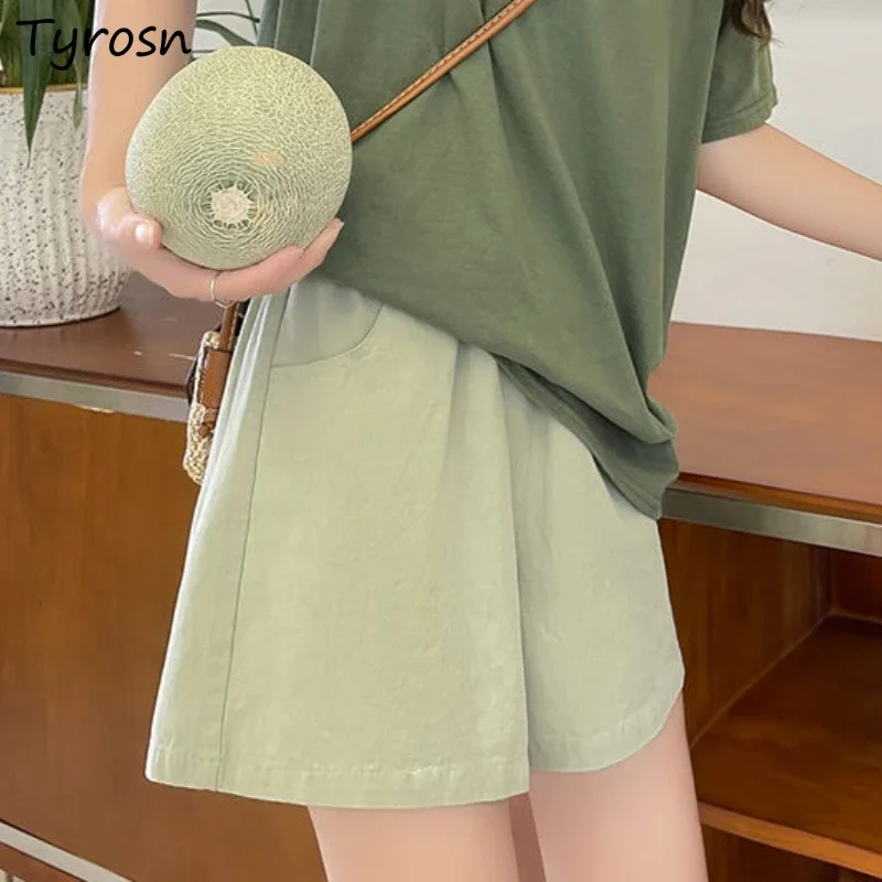 

Shorts Women Sporty Minimalist Pure Loose Cozy All-match Streetwear Korean Style Casual Summer Students Stylish Design Classic