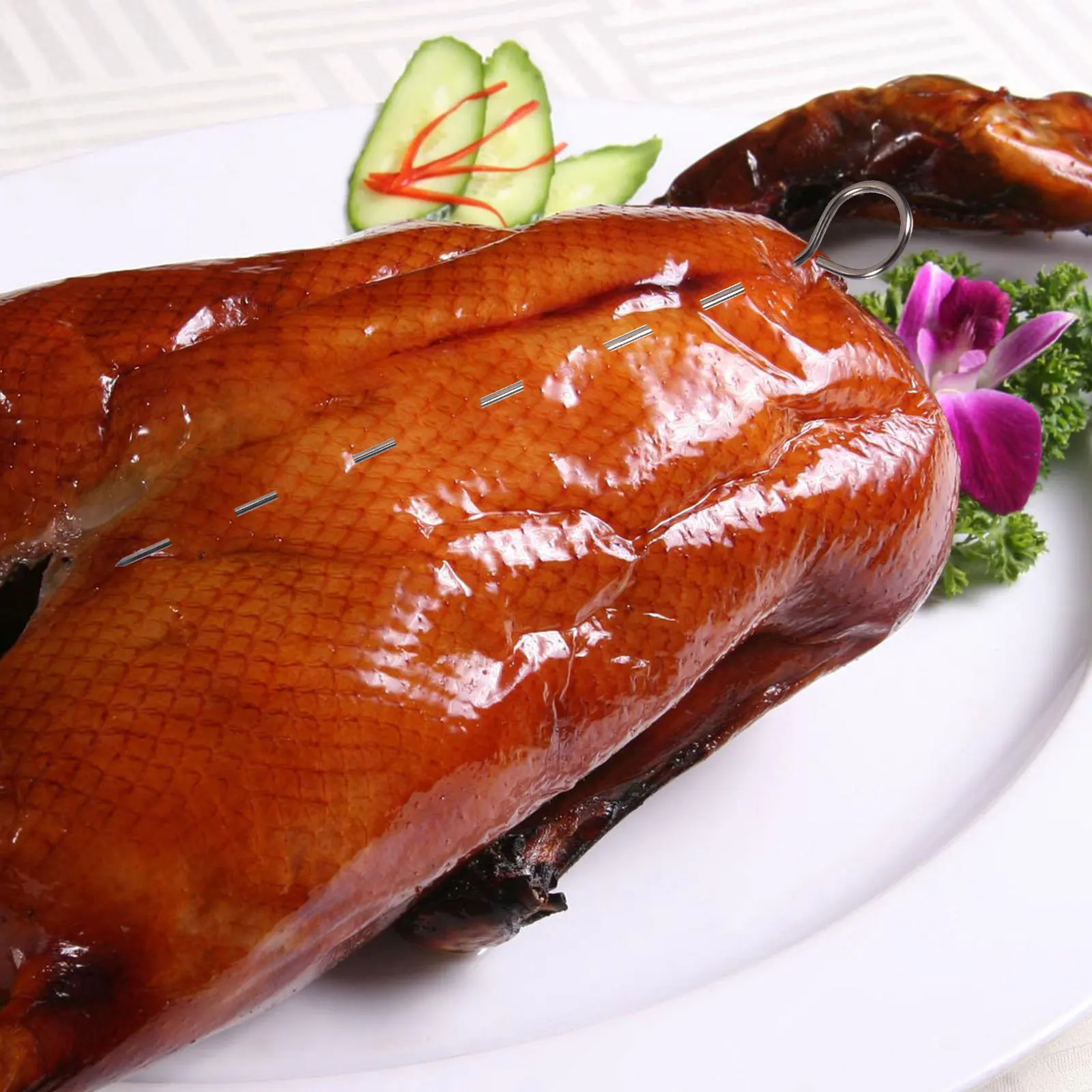 

30Pcs Bbq Skewers Stainless Steel Reusable Roast Sticks Smooth Finish for Indoor Grilling Outdoor Barbecue Party Supplies No