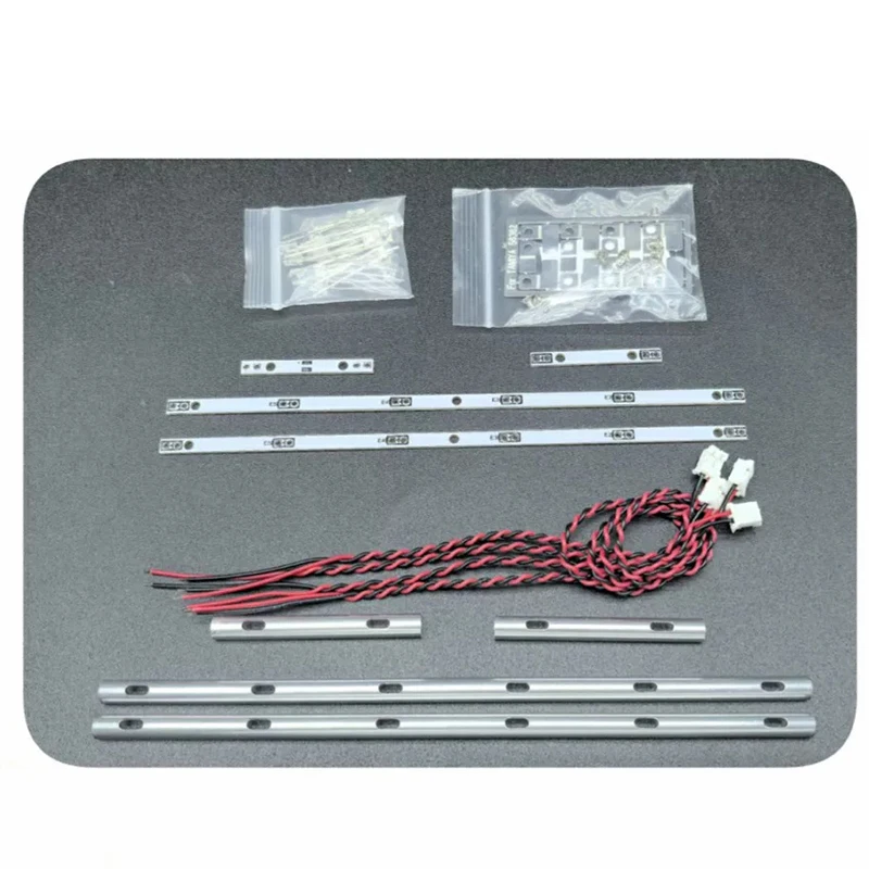 LED Side Skirt Bottom Light Accessories For 1/14 Tamiya RC Truck Trailer Tipper 56362 For VOLVO FH16 DIY Car Parts