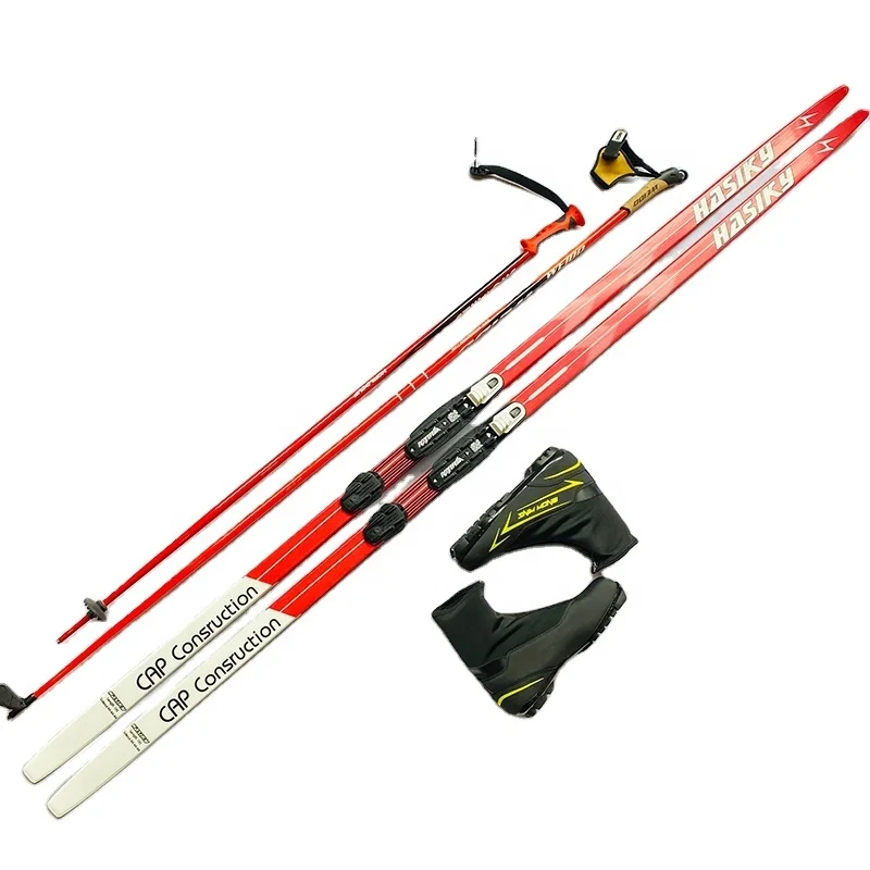 Carbon ski and custom design mountain twin tip cheap ski set equipment fiberglass ski snow