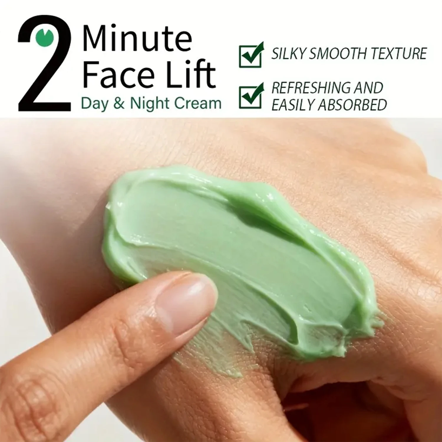 كريم دقائق لشد الوجه ليلاً ونهارًا مع الريتينول وحمض الهيالورونيك لثبات وتنعيم الوجه في دققتين. #2