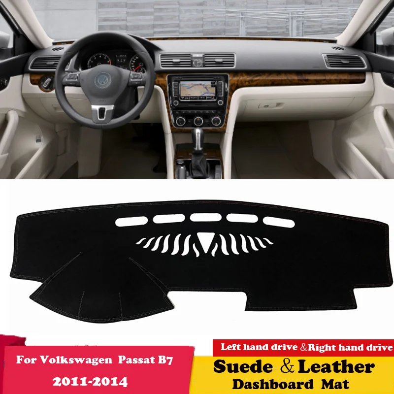 

Для Volkswagen VW Passat CC 2008 2009 2010 2011-2017, замшевый кожаный коврик для приборной панели, коврик для приборной панели, коврик, ковер, автомобильные аксессуары