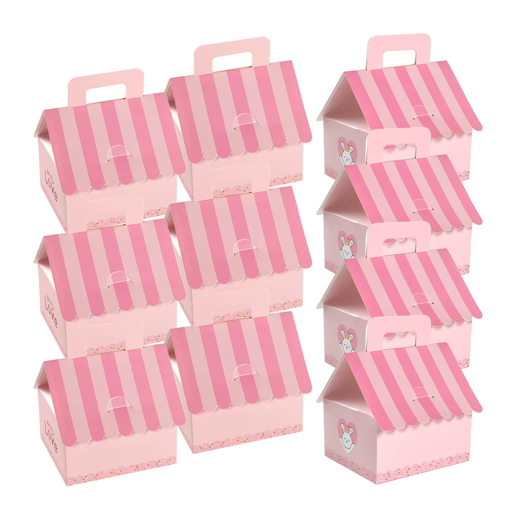 

10pcs Candy Boxes Empty Chocolate Boxes for Weddings House Paper Treat Party Favor Gift Packaging Delicate Elegant