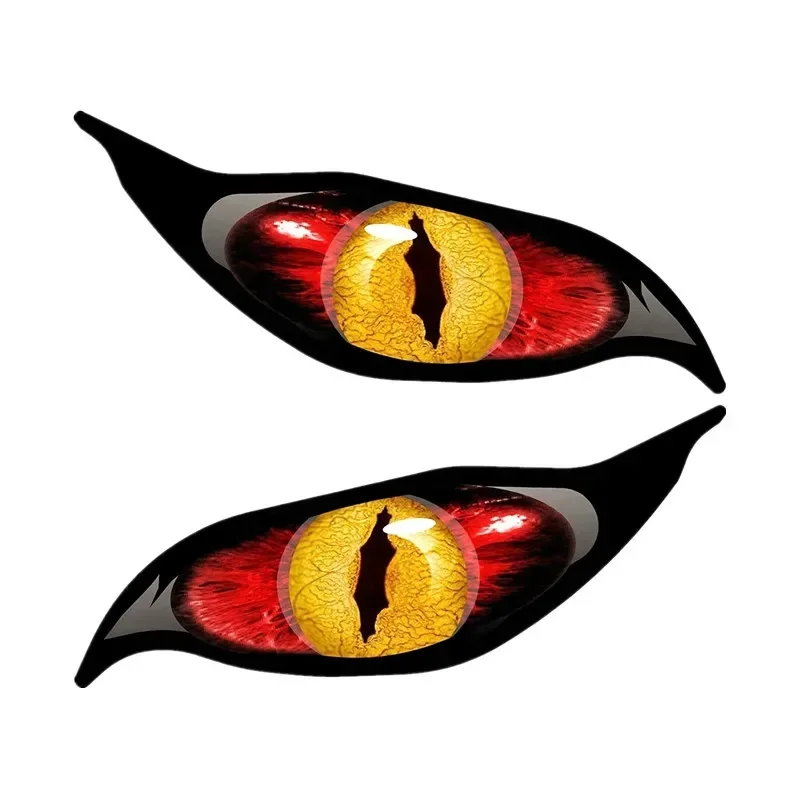 1Pair Evil Eye Creative Vinyl Stickers,Waterproof PVC Decals for Car Motorcycle Window Bumper Decor,Holiday Gift