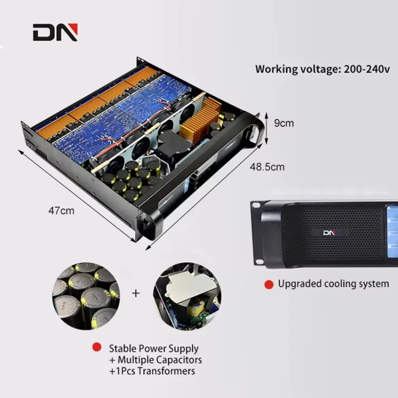 

Class Td Switching Amplifier Fp10000 Line Array Speaker Amplifier Professional Power Amplifier