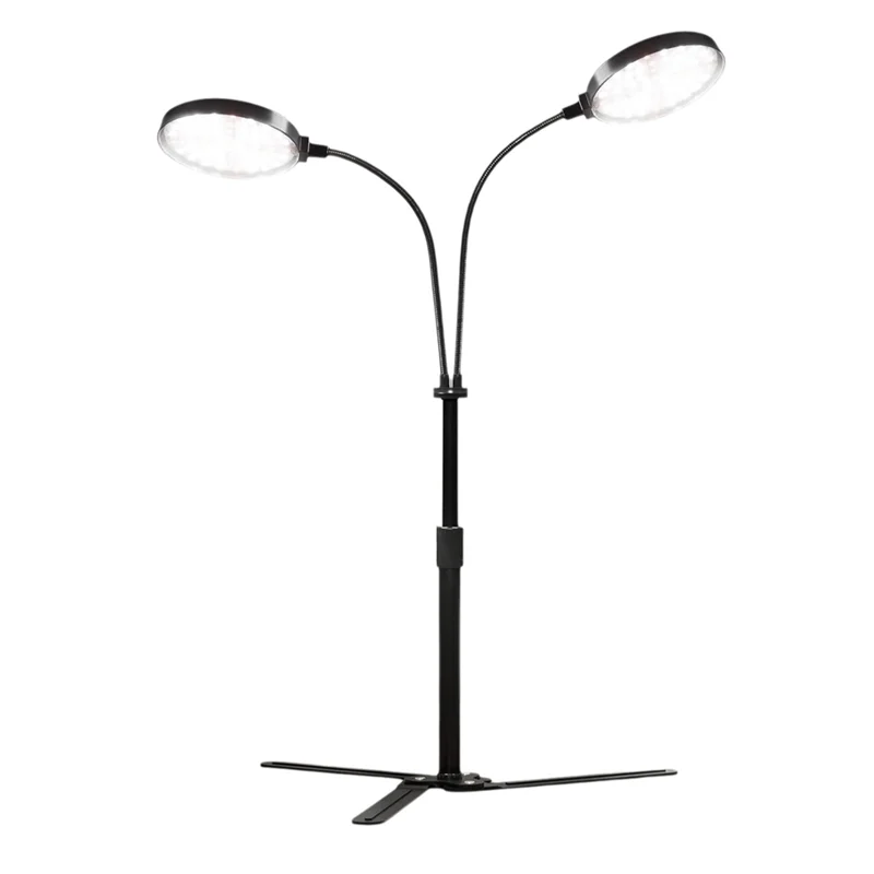 AB33-屋内植物用成長ライト、屋内栽培用6000Kフルスペクトル植物ライト、3.5: LEDデュアルリング成長ライト