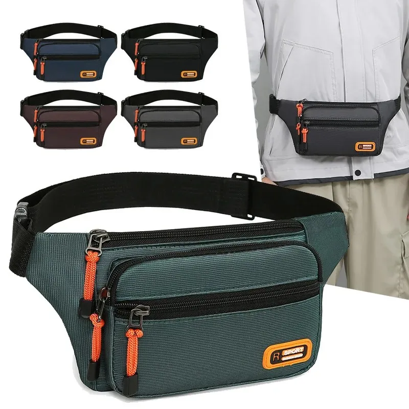 

Wodoodporna męska torba biodrowa nerka modna torba do biegania na klatkę piersiową unisex torba na ramię crossbody codzienna tor
