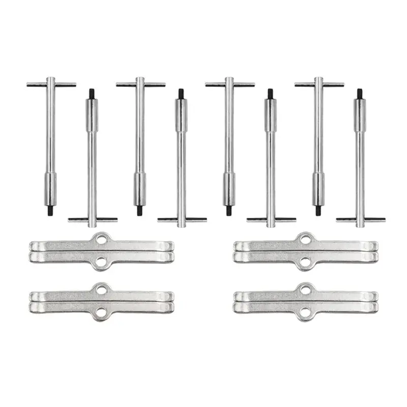 A85E-Tall T-Bar Valve Cover Hold Down Set Valve Cover T-Bar Center Bolt Set For Chevy SBC 283 327 350 Engines