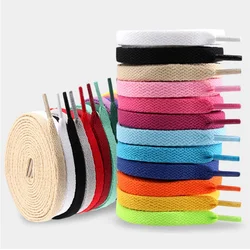 Flat Classic Shoelaces for Sneakers White Black Shoelace Unisex Sports Casual Shoe Laces Shoes Strings Shoes Accessorie Fashion