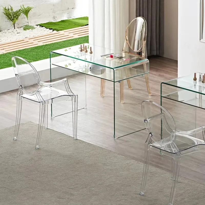 

Nail Table Professional Manicure Glass Transparent Supply Designer Professional Tables Salon Furniture Corner Mesa Beauty Set