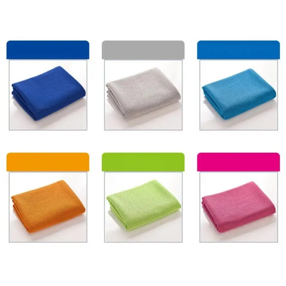 New Breathable Quick Dry Fitness Cool Towel Mini Soft Quick Drying Towel Silica Gel Microfiber Towel Silicone Bag Sports