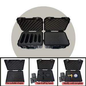 Difficult waterproof Carry Case, Case tool with sponge, storage box, suitcase, precision instrument, safety box, Toolbox hardware 12 Main Sales Tool Bag Complete - №5